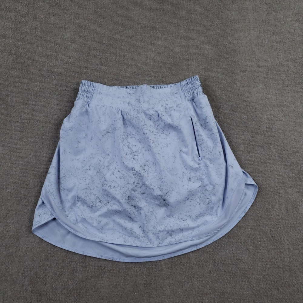 Lululemon Hotty Hot‎ High Rise Skort Womens 6 Long Purple Speckle Pockets Lined
